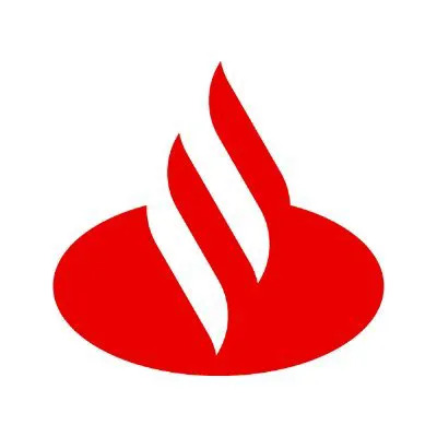 Santander headquarters and financial data charts