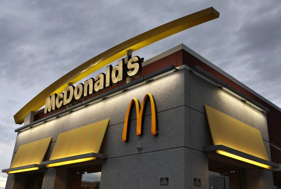 MCD stock performance in 2025 with McDonald's logo