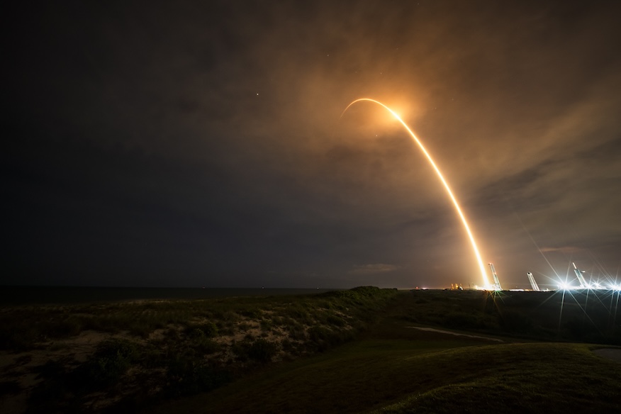 SpaceX Falcon 9 rocket launch today from Cape Canaveral