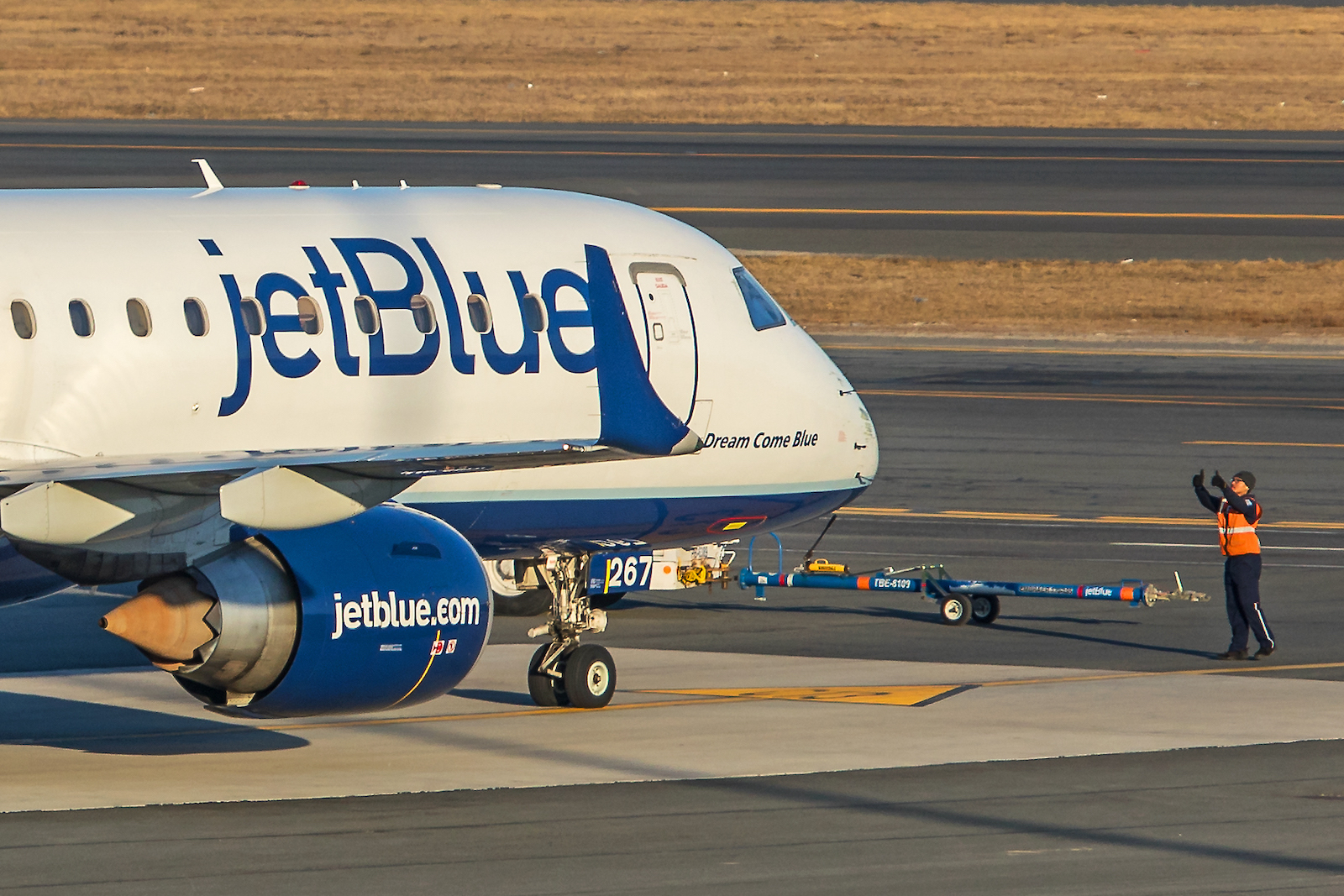 JetBlue flights departing from the terminal