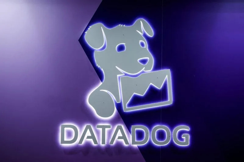 Datadog stock chart and growth concept.