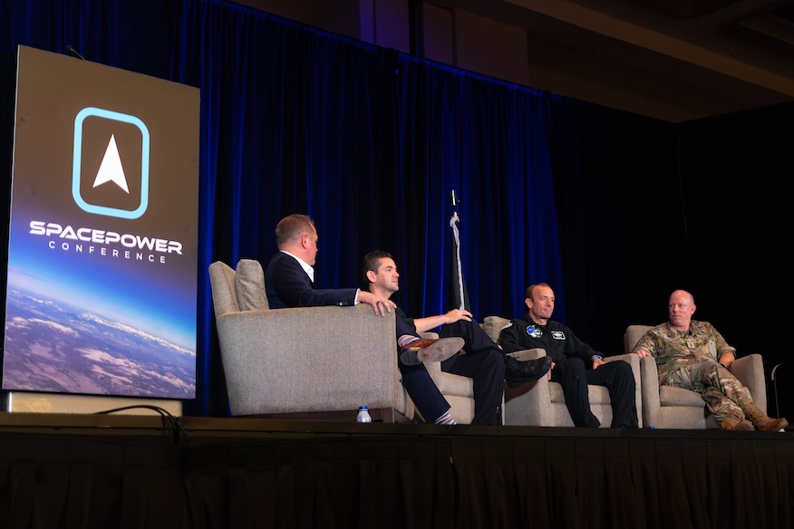 A dynamic moment at a NASA-related event featuring new leadership