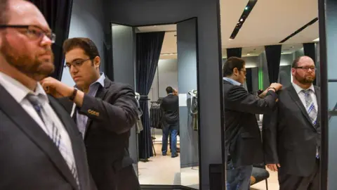 Shoppers in a US mall affected by de minimis rule changes