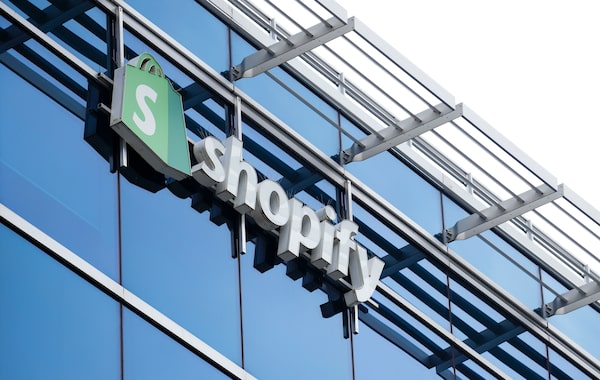 Shop stock trading activity—Shopify headquarters
