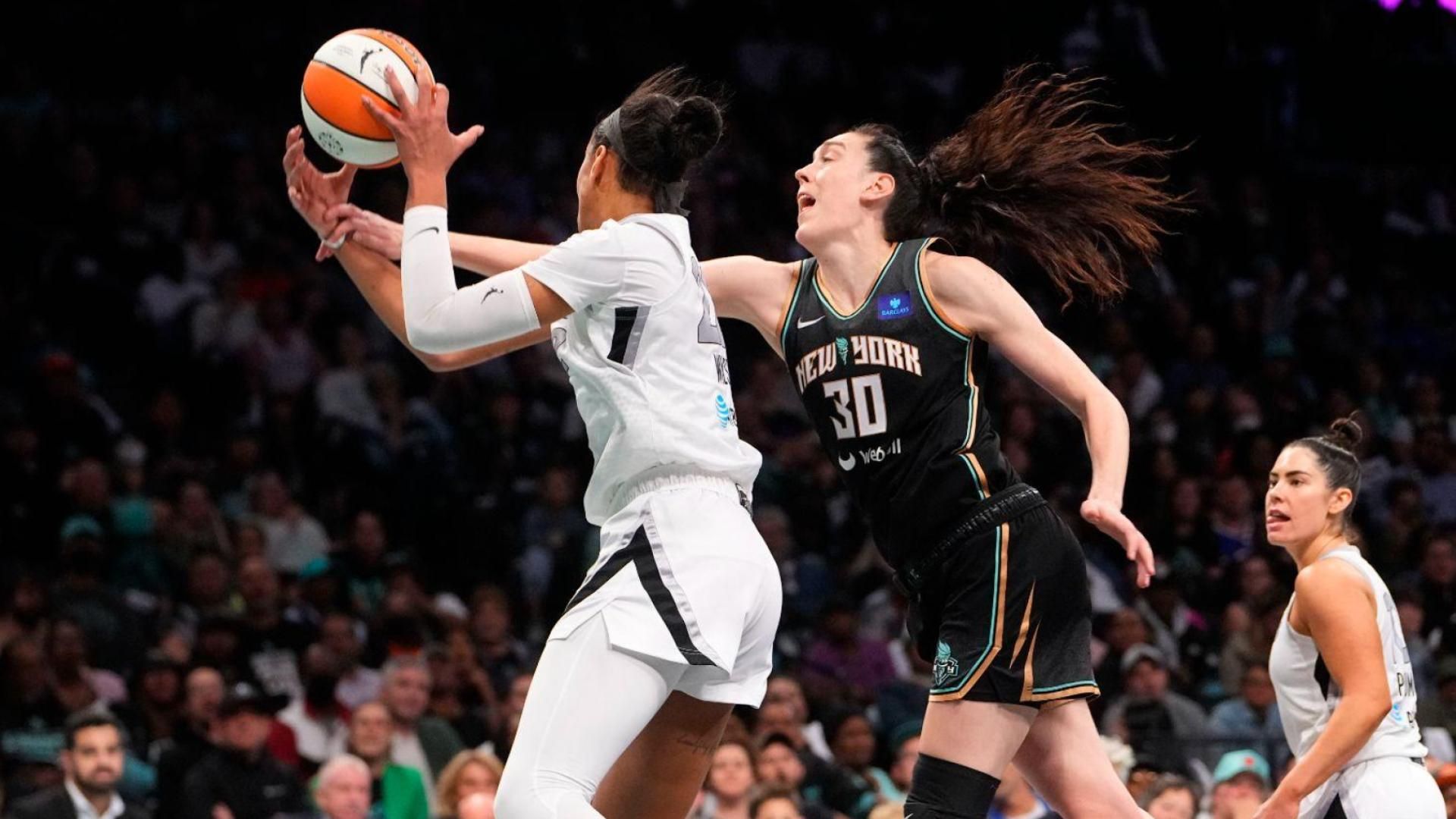 Breanna Stewart in action for the New York Liberty