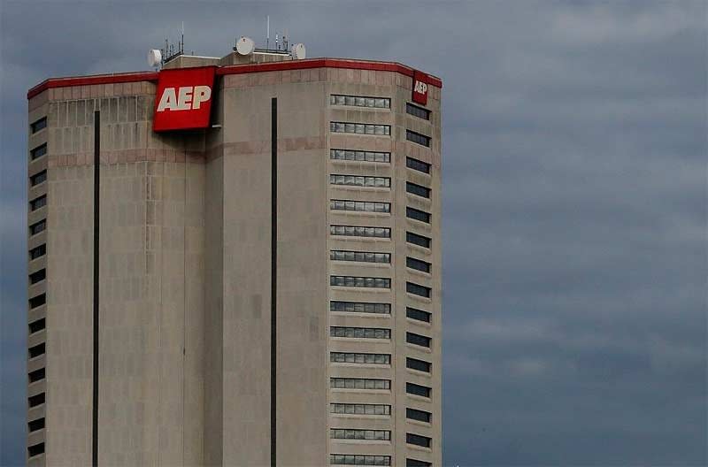 AEP power outage response crew at work in Ohio