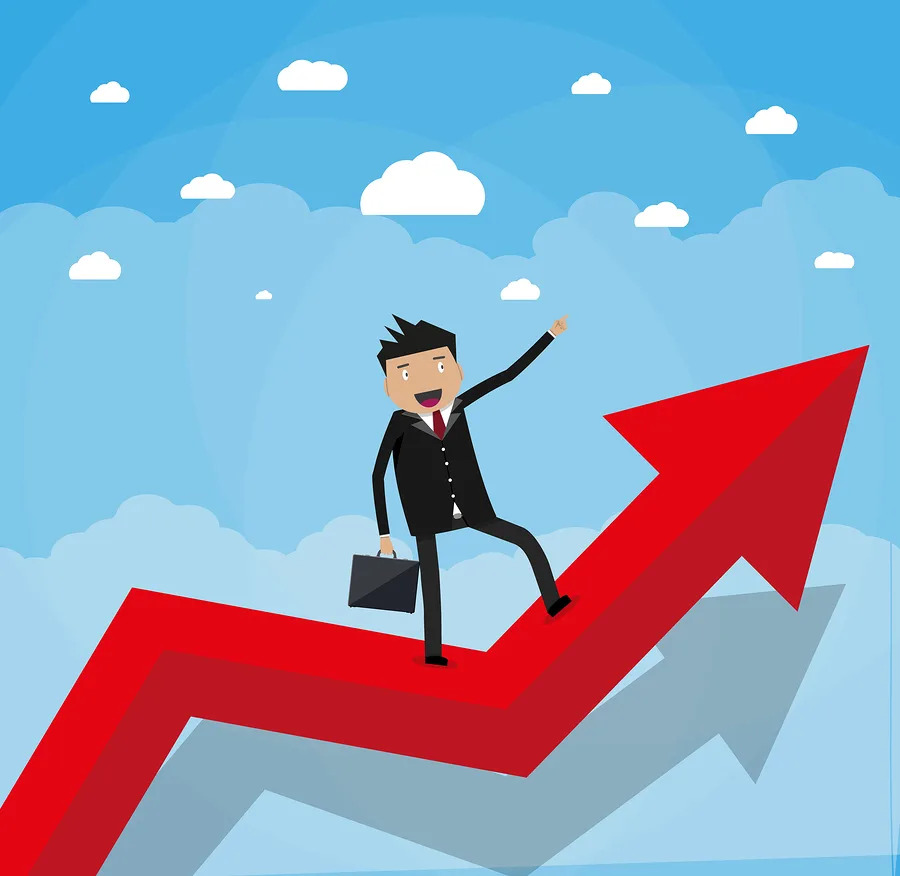 A financial chart showing IBM stock performance